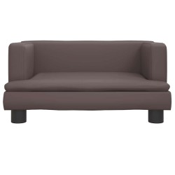 Lit pour chien marron 60x40x30 cm similicuir 551879551879