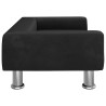 Lit pour chien noir 70x45x26,5 cm velours 551884551884