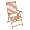 Chaises inclinables de jardin lot de 4 Bois de teck solide 551888551888