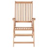 Chaises inclinables de jardin lot de 4 Bois de teck solide 551888551888