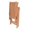 Chaises inclinables de jardin lot de 4 Bois de teck solide 551888551888