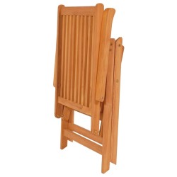 Chaises de jardin lot de 4 avec coussins rouge Bois teck massif 551898551898