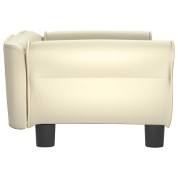 Lit pour chien crème 70x45x30 cm similicuir 551901551901