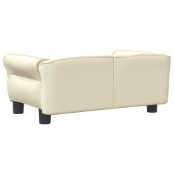 Lit pour chien crème 70x45x30 cm similicuir 551901551901