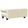Lit pour chien crème 70x45x30 cm similicuir 551901551901