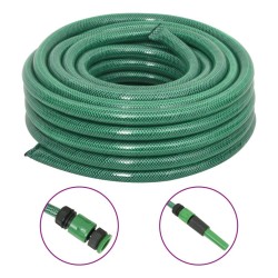Tuyau d'arrosage avec jeu de raccords vert 0,75" 20 m PVC 551940551940