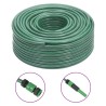 Tuyau d'arrosage avec jeu de raccords vert 0,5" 100 m PVC 551957551957