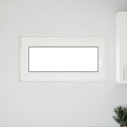 Fenêtre de sous-sol RISOR Blanc 100 x 50 cm PVC et verre 551982551982