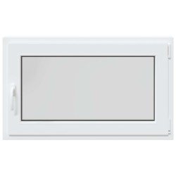 Fenêtre de sous-sol RISOR Blanc 100 x 60 cm PVC et verre 551985551985