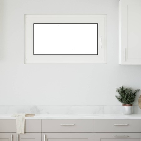 Fenêtre de sous-sol RISOR Blanc 100 x 60 cm PVC et verre 551986551986