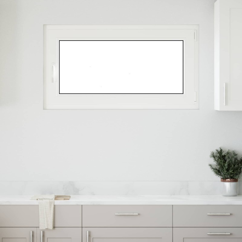 Fenêtre de sous-sol RISOR Blanc 110 x 50 cm PVC et verre 551988551988