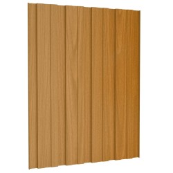 Panneau de toiture 12 pcs Naturel 60 x 45 cm Acier galvanisé 551993551993