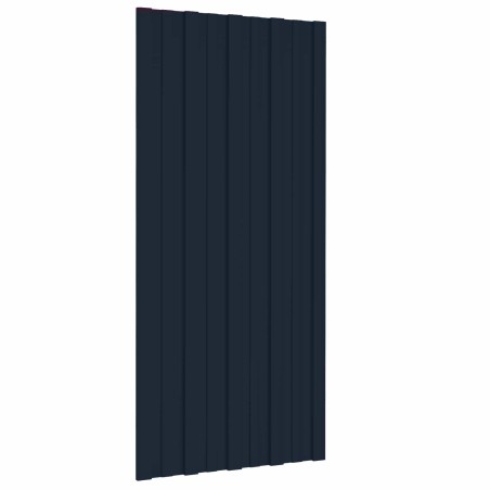 Panneau de toiture 12 pcs Anthracite 100 x 45 cm 552001552001
