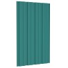 Panneau de toiture 12 pcs Vert 80 x 45 cm Acier galvanisé 552007552007