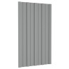 Panneau de toiture 12 pcs Gris 80 x 45 cm Acier galvanisé 552009552009