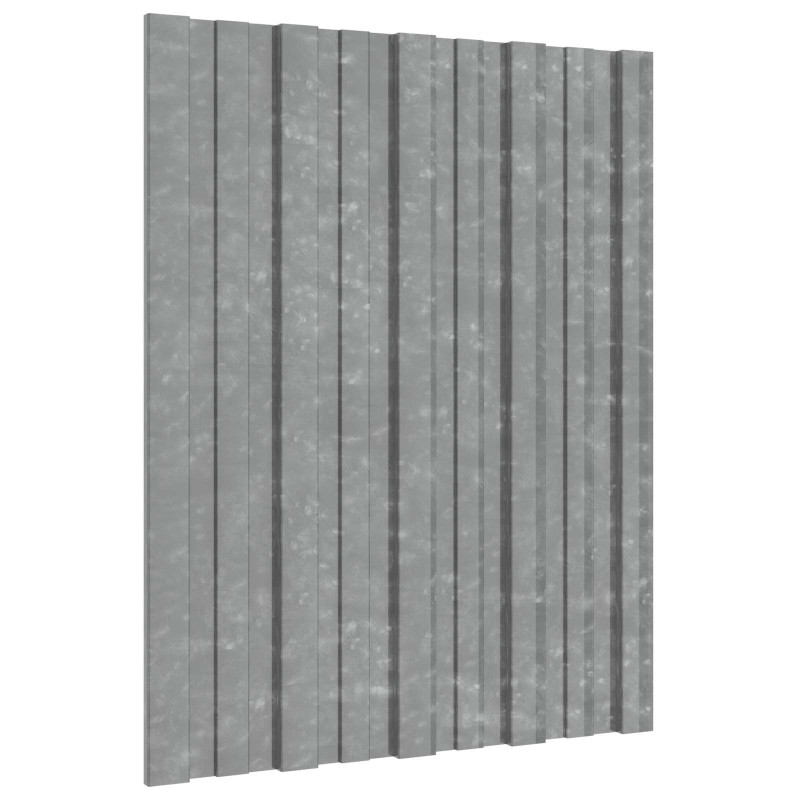 Panneau de toiture 36 pcs Argenté 60 x 45 cm Acier galvanisé 552010552010