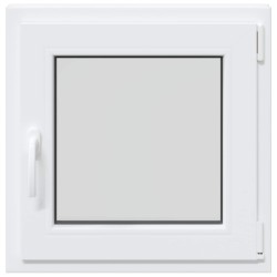 Fenêtre de sous-sol RISOR Blanc 60 x 60 cm PVC et verre 552019552019