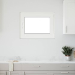 Fenêtre de sous-sol RISOR Blanc 80 x 50 cm PVC et verre 552049552049