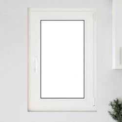 Fenêtre de sous-sol RISOR Blanc 60 x 100 cm PVC et verre 552052552052