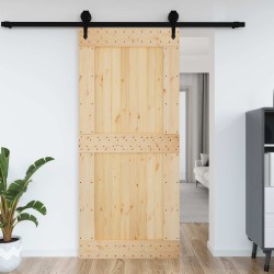 Porte NARVIK Naturel 100 x 210 cm Bois de pin massif 552055552055