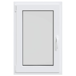 Fenêtre de sous-sol RISOR Blanc 60 x 80 cm PVC et verre 552063552063