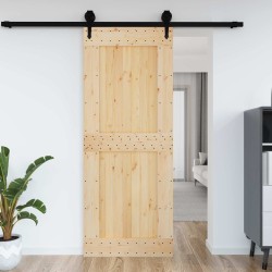 Porte NARVIK Naturel 90 x 210 cm Bois de pin massif 552069552069