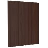 Panneau de toiture 36 pcs Marron 60 x 45 cm Acier galvanisé 552073552073
