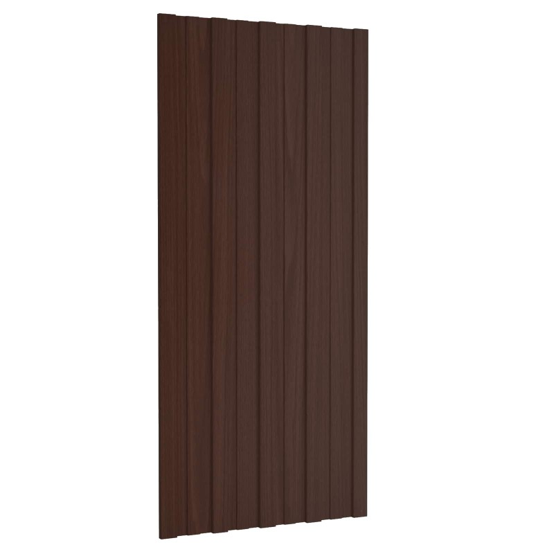 Panneau de toiture 12 pcs Marron 100 x 45 cm Acier galvanisé 552076552076