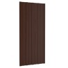 Panneau de toiture 12 pcs Marron 100 x 45 cm Acier galvanisé 552076552076