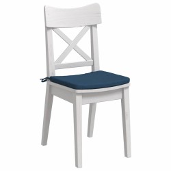 Coussins de siège 4 pcs Bleu 40 x 40 x 3 cm tissu 552078552078