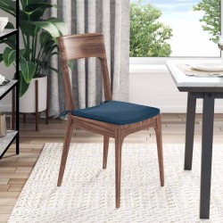 Coussins de siège 4 pcs Bleu 40 x 40 x 3 cm tissu 552078552078