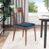 Coussins de siège 4 pcs Bleu 40 x 40 x 3 cm tissu 552078552078