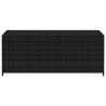 Boîte de rangement de jardin noir 150x50x60 cm résine tressée 552079552079