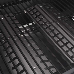 Gril à Gaz avec Brûleur Argenté Acier avec Tuyau en Métal 552081552081