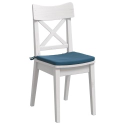 Coussins de siège 4 pcs Bleu 40 x 40 x 3 cm Velours 552082552082