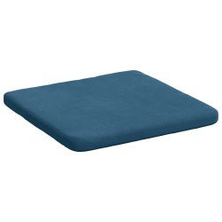 Coussins de siège 4 pcs Bleu 40 x 40 x 3 cm Velours 552082552082