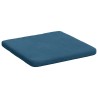 Coussins de siège 4 pcs Bleu 40 x 40 x 3 cm Velours 552082552082