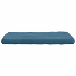 Coussins de siège 4 pcs Bleu 40 x 40 x 3 cm Velours 552082552082