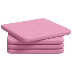 Coussins de siège 4 pcs Rose 40 x 40 x 3 cm tissu 552083552083