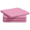 Coussins de siège 4 pcs Rose 40 x 40 x 3 cm tissu 552083552083