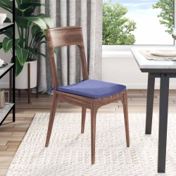 Coussins de siège 4 pcs Bleu denim 40 x 40 x 3 cm tissu 552084552084