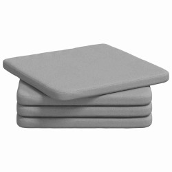 Coussins de siège 4 pcs Gris nuage 40 x 40 x 3 cm tissu 552085552085
