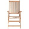 Chaises inclinables de jardin lot de 2 Bois de teck solide 552087552087