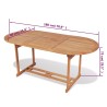 Table de jardin 180x90x75 cm Bois de teck solide 552088552088