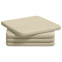 Coussins de siège 4 pcs Crème 40 x 40 x 3 cm tissu 552089552089