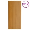 Panneau de toiture 12 pcs Naturel 100 x 45 cm Acier galvanisé 552091552091