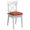 Coussins de siège 4 pcs Rouge orange 40 x 40 x 6 cm 552092552092