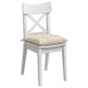Coussins de siège 4 pcs Beige 40 x 40 x 6 cm Microfibre 552095552095