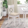 Coussins de siège 4 pcs Beige 40 x 40 x 6 cm Microfibre 552095552095