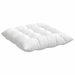 Coussins de siège 4 pcs Blanc 40 x 40 x 6 cm tissu 552096552096